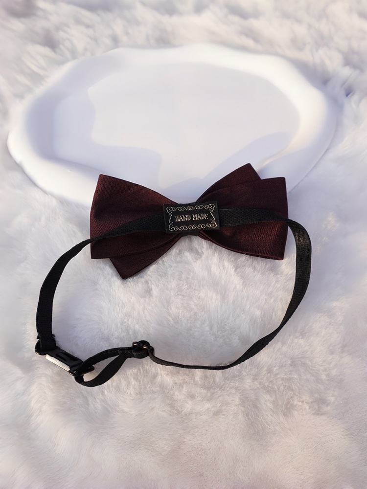 Navy blue double-layer fabric  - đánh giá và giá Bow Tie Pre Tied