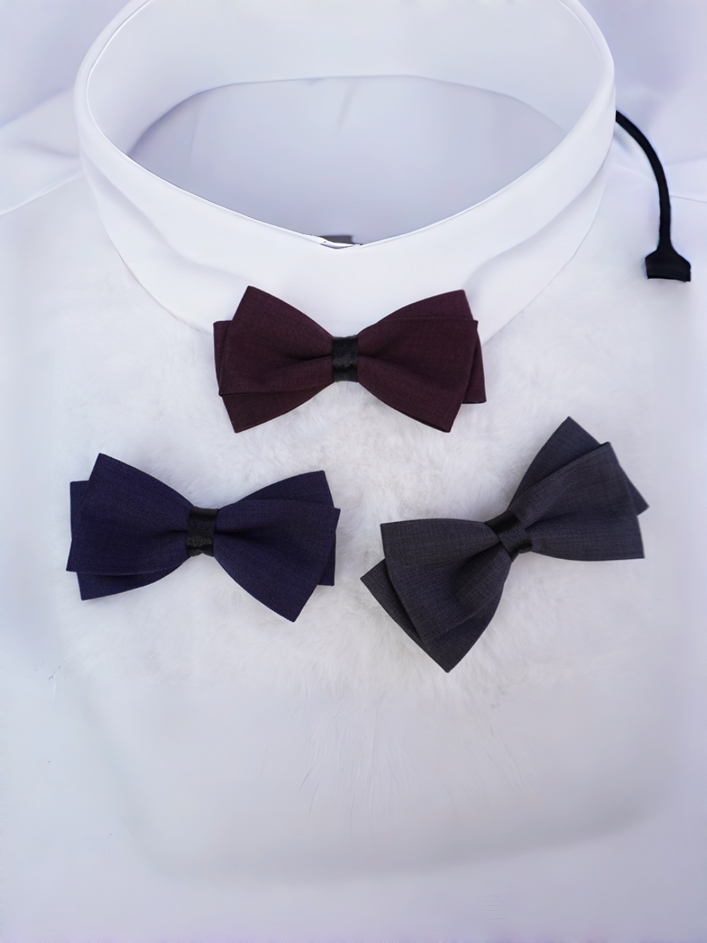 Navy blue double-layer fabric  - đánh giá và giá Bow Tie Pre Tied
